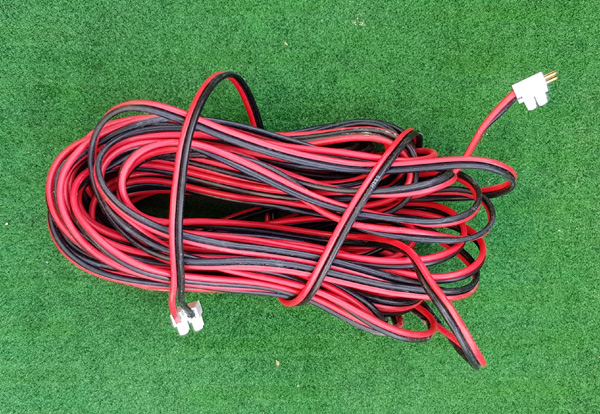 CONNECTEUR CABLE 2 FILS ROUGE-NOIR