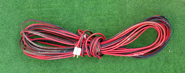 Câble 2 fils 1mm² rouge noir  longueur  8 ml 