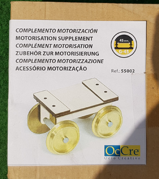 Bogie laiton  2 essieux pour tramway  OCCRE 